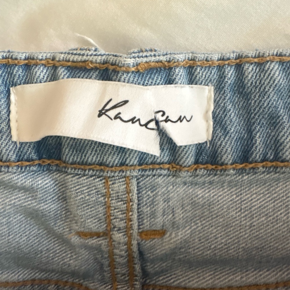 KanCan Ripped Distressed Giovanna High Rise Mom Jeans Size 5 26 - Picture 8 of 16